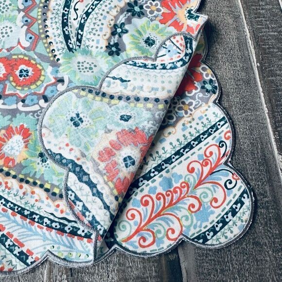 Vera Bradley Citrus Paisley 2-pc Placemats Set - Picture 3 of 4